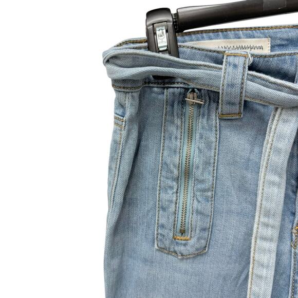 Anthropologie Pilcro and the Letterpress Flare Jeans Belted Women’s Size 27 - Picture 6 of 10